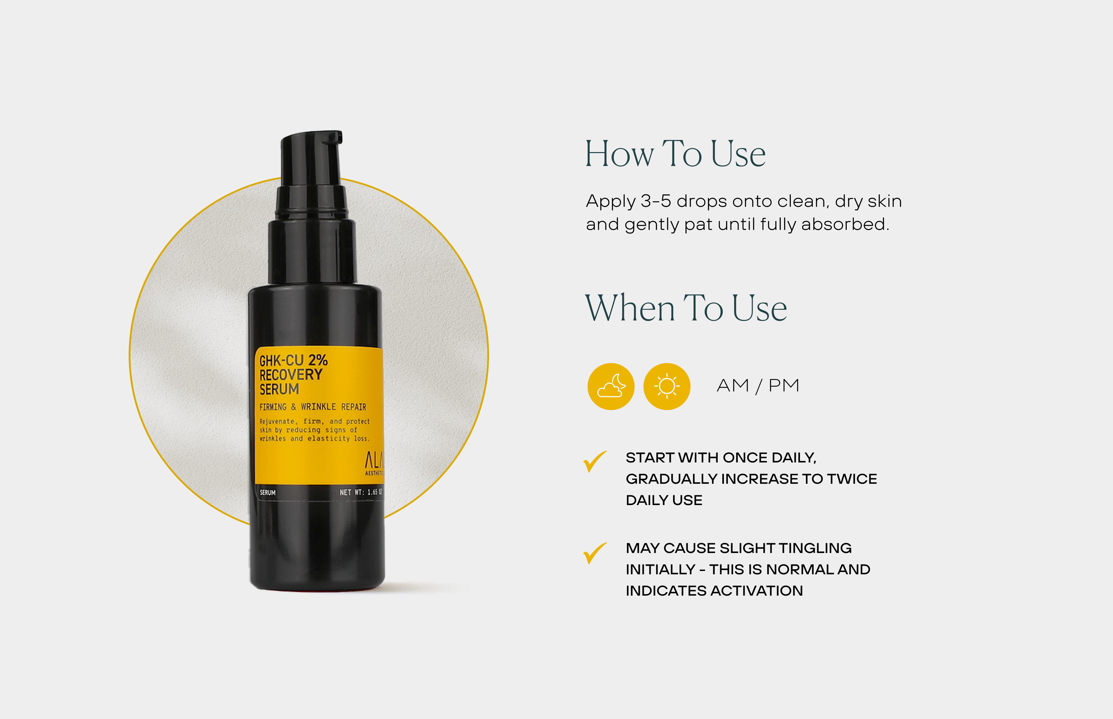 Copper Peptide (GHK-Cu) 2% Recovery Serum